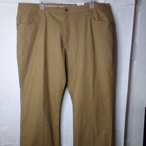 Smith's Workwear Pants Men 46 x 30 5 Pocket Canvas Relaxed Fit Khaki Tan